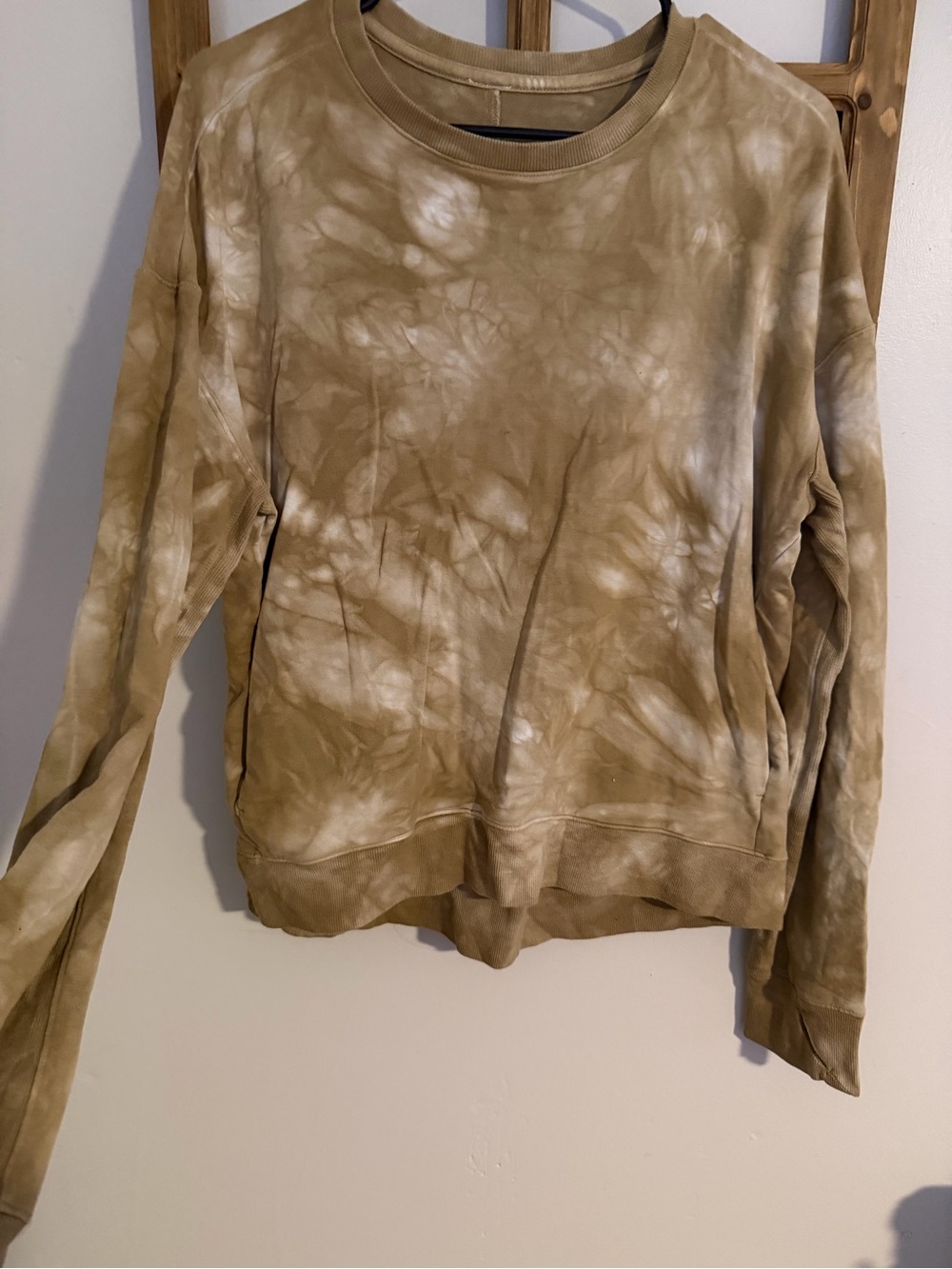Target Tie-Dye Crewneck Sweatshirt - Olive and White